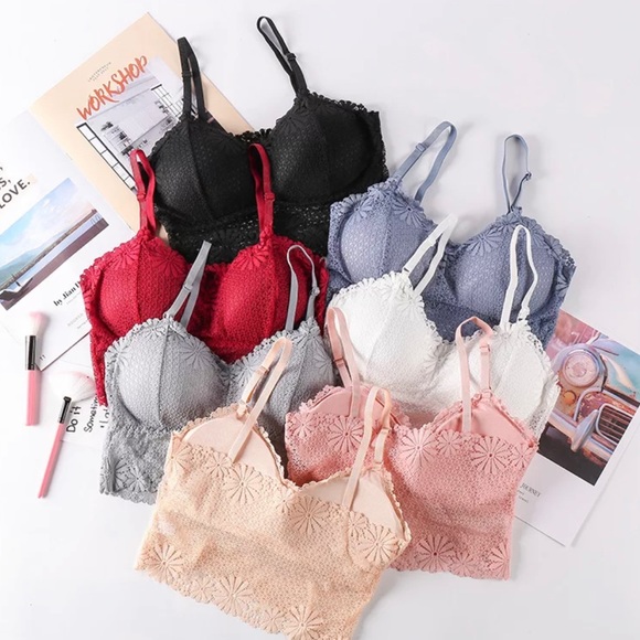 Seamless Lace Bralette Pink - Picture 3 of 4